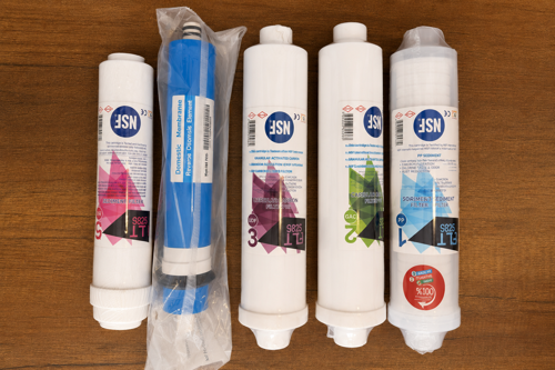 FİLTEK 5'li Inline Su Arıtma Cihazı İçin Filtre Seti – NSF Sertifikalı
