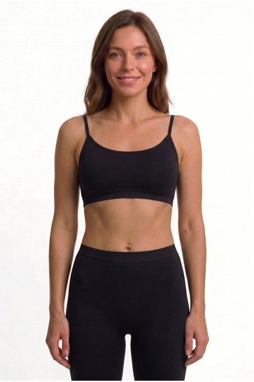 Kadın Dikişsiz Seamless Spor Sütyeni Pedli Toparlayıcı İnce Askılı Büstiyer