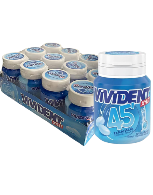 Xylıt 45 Dakika Nane Aromalı Şekersiz Tatlandırıcılı Draje Sakız 67 GR X 12 Adet