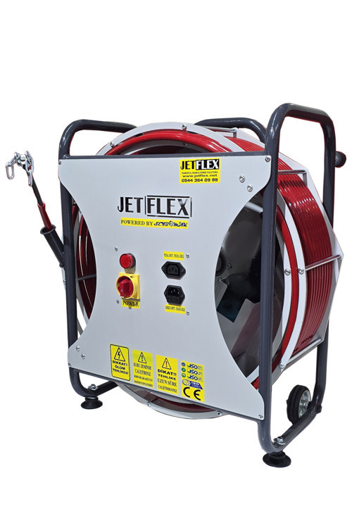 Kanal Tıkalı Gider Açma Makinesi Jetflex Esnek Şaftlı
