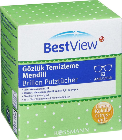 Gözlük Temizleme Mendili 52'li