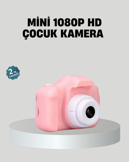 popüler Mini Dijital Çocuk Kamerası 8MP HD Ekranlı 1080P Video ve Şarjlı 2026