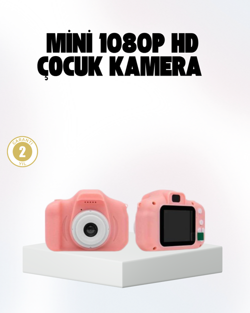 popüler Çocuklar İçin Mini Fotoğraf Makinesi 8MP 1080P Video ve Darbeye Dayanıklı 2026