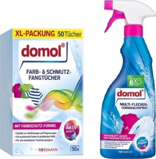 Renk Ayırıcı Mendil Çamaşır Makinesi Için 50'li + Leke Çıkarıcı Sprey Yıkama Öncesi Oxi Güç 750ml