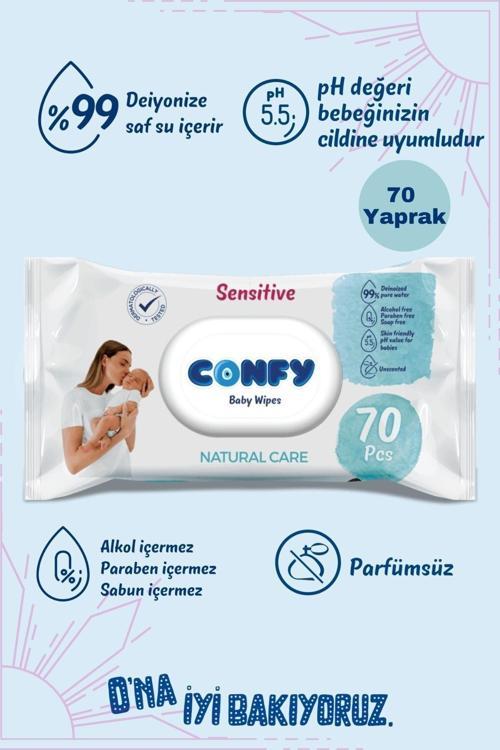Sensitive Bebeklere Özel Islak Mendil 70 Yaprak