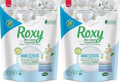 Roxy Bio Clean Matik Sabun Tozu 800gr Bahar Çiçekleri (2 Li Set) (52 Yıkama)