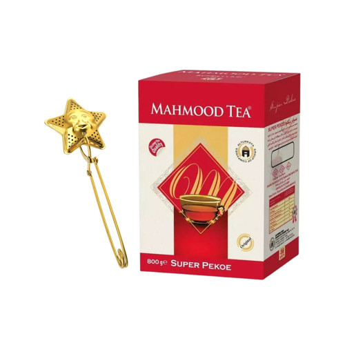 Seylan Pekoe Dökme Çay 800 gr ve Yıldız Tasarımlı Gold Paslanmaz Çelik Çay Süzgeci Bundle