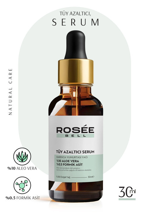 Karınca Yumurtası Yağlı Tüy Azaltıcı Ve Tüy Serum 30ml I %0.5 Formic Acid %10 Aloe Vera