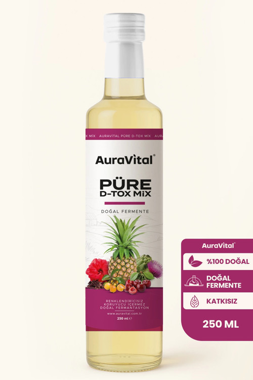 Püre Detox Mix 250 ml (ANANAS, ENGİNAR, HİBİSKUS, ALIÇ VE KİRAZ KARIŞIMI)