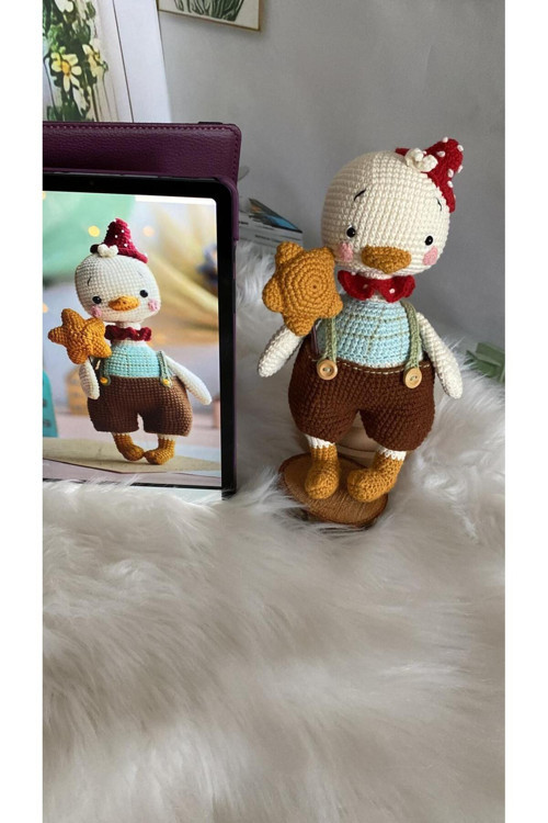 peluş ördek-amigurumi oyuncak-örgü oyuncak-oyuncak ördek