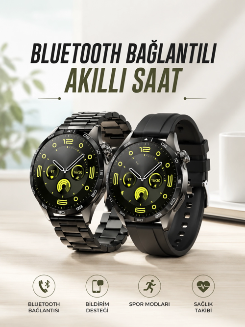 Akıllı Saat Sesli Görüşme, Nfc Uyumlu, Bildirim Görme Uyku Takibi