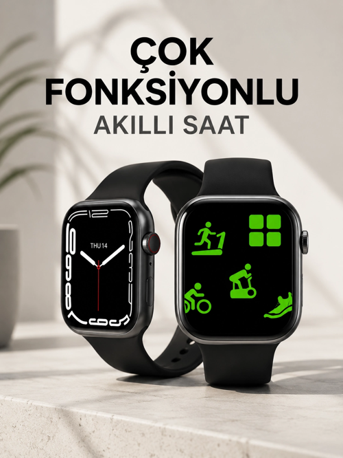 Akıllı Saat Tema Değiştirme Uyku Takibi Sesli Asistan Bildirim Görme