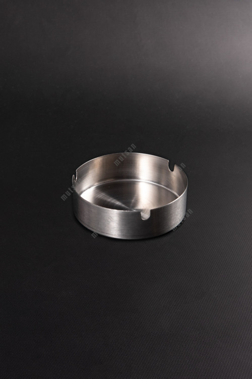 Paslanmaz Çelik Küllük Ø 10 cm | 304 Kalite Metal Küllük | Kafe, Restoran ve Otel Kullanımı