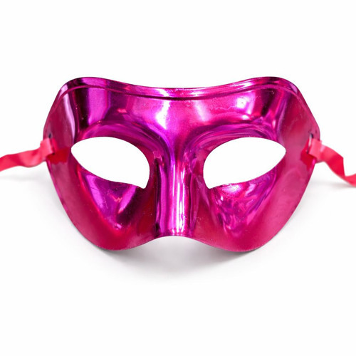 Metalize Parlak Parti Maskesi Pembe Renk 16x7 cm TG-1395 348177