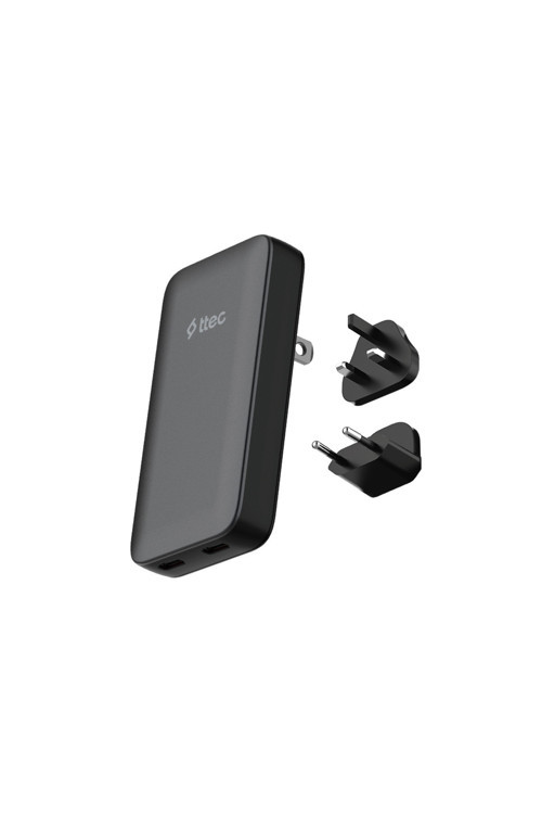 Smartcharger Trio Gan 65W Pd Avrupa-Ingiltere-Amerika Uluslararası Şarj Kiti 2SCG06S