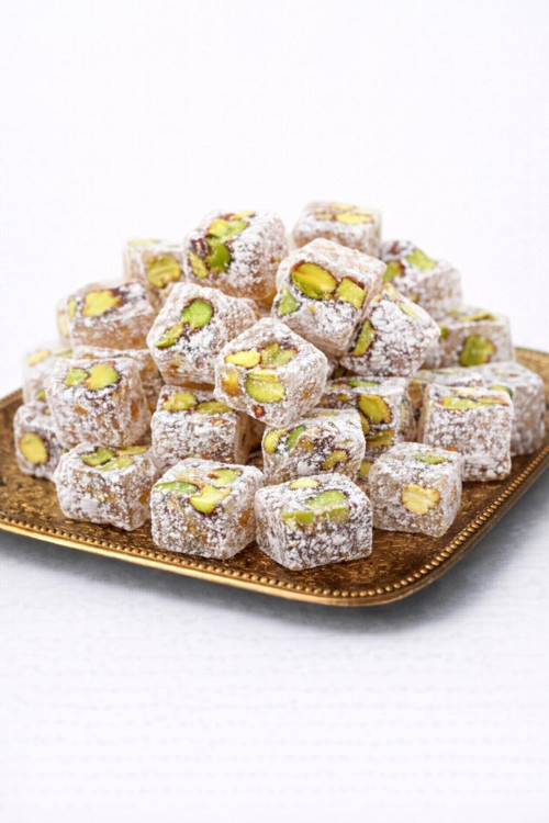 Çifte Kavrulmuş Hindistan Cevizli Fıstıklı Lokum 250 Gr