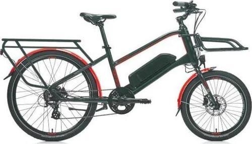E-LINE eLORRY 2.1 UNISEX MİNİ VELO BİSİKLET 406H HD 26 JANT 7 VİTES MAT SİYAH KIRMIZI GRİ