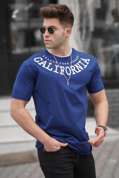 Baskılı Lacivert T-Shirt 5368