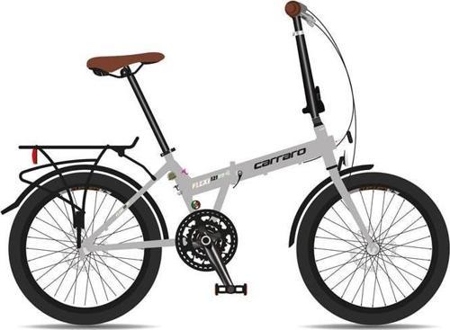 FLEXI 121HD KATLANIR BİSİKLET 350H HD 20 JANT 21 VİTES MAT GRİ SİYAH GÖKKUŞAĞI KROM KAHVE