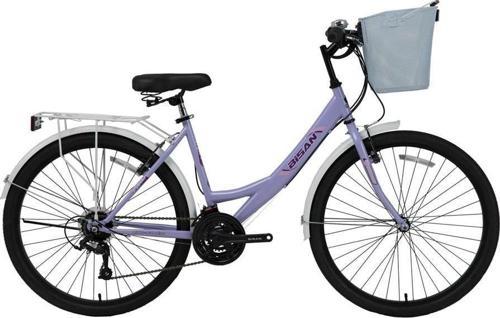 MABELLA KADIN ŞEHİR BİSİKLETİ 34CM V 24 JANT 21 VİTES MOR BEYAZ