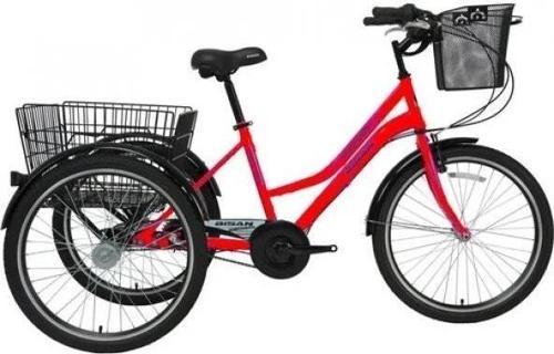 PORTER ÜÇ TEKERLİ BİSİKLET 44CM V 24 JANT 3 VİTES KIRMIZI BEYAZ