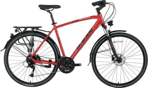 TRX 8500 CITY ERKEK ŞEHİR TUR BİSİKLETİ 50CM HD 28 JANT 27 VİTES MAT KIRMIZI SİYAH