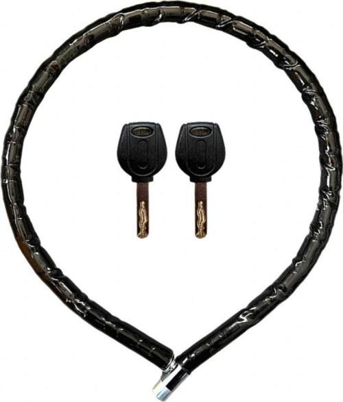 Motorsiklet Kilidi Anahtarlı Körüklü Siyah 120 Cm x 22 Mm YM-752