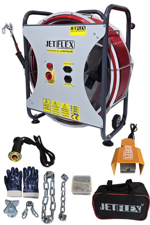 Kanal Gider Açma Makinesi Jetflex Esnek Şaftlı