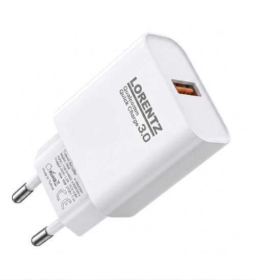 18W Tek Portlu Hızlı Şarj Cihazı, 1xusb-A, Beyaz, LR08