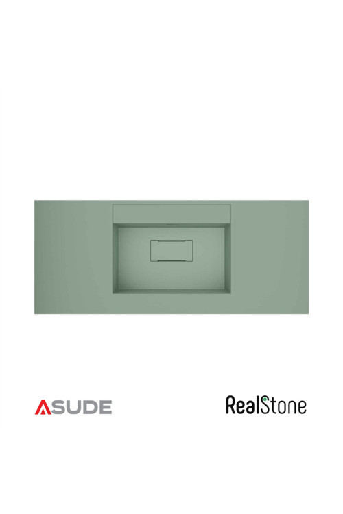 Flatstone Etajerli Granit Lavabo 120X50 Cm Mint Yeşil