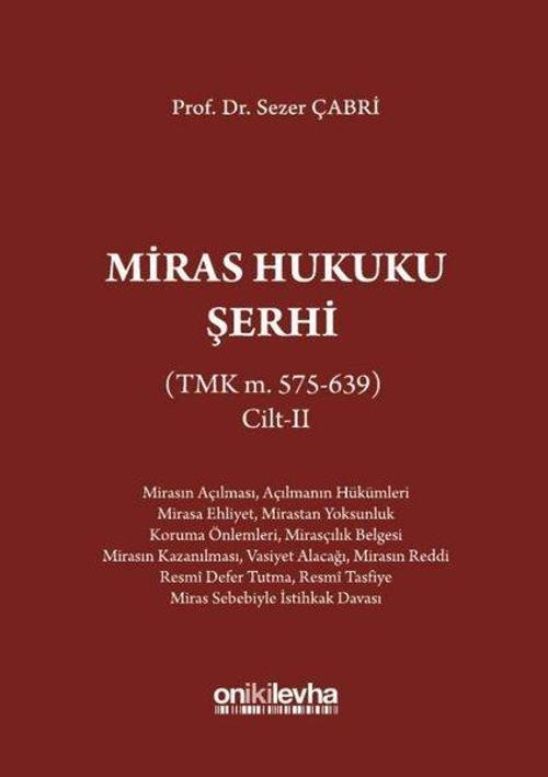 Miras Hukuku Şerhi-Cilt 2