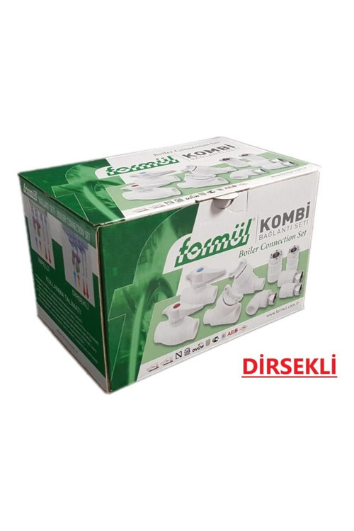 8 Parça Dirsekli Kombi Bağlantı Seti – Yüksek Dayanımlı Profesyonel Tesisat Montaj Seti