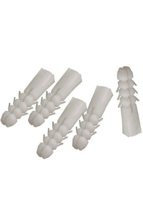 10 Mm Beyaz Plastik Dübel (100’Lü) – Duvar Ve Beton Uyumlu