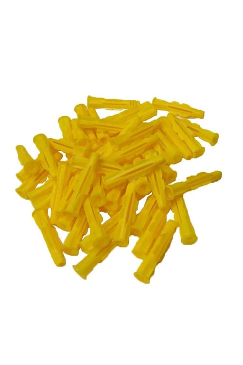50 Adet 8Mm Roket Dübel Sarı