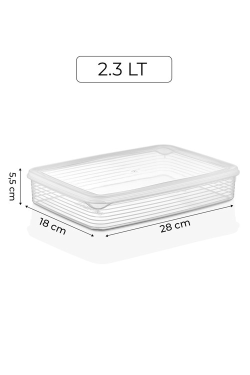 12'Li Mikrodalga Buzdolabı Saklama Kabı Buzdolabı Organizeri 2300Mlx1-1600Mlx1-1200Mlx2-250Mlx8