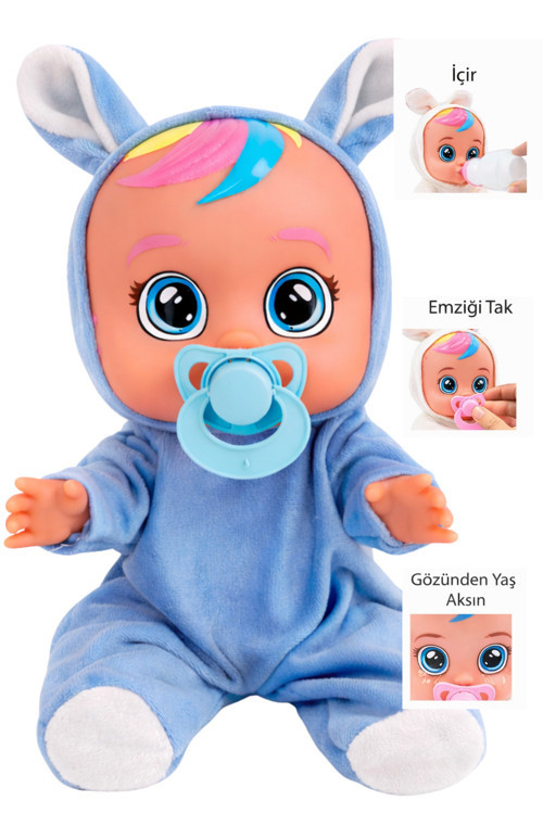 Ağlayan Ve Konuşan Et Bebek Açık Mavi