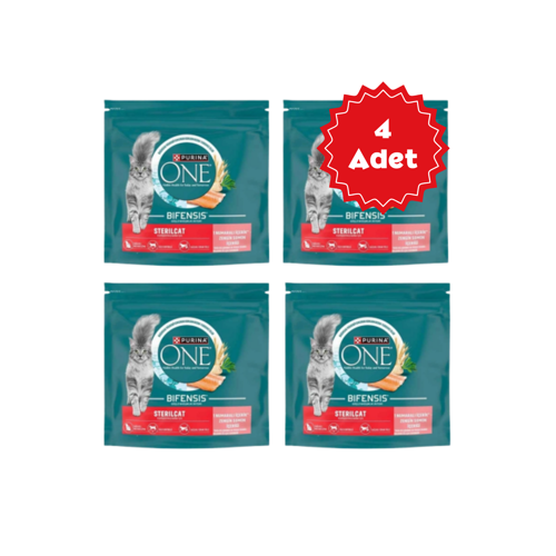 Somon & Buğday Kısırlaştırılmış Kedi Maması 750gr x 4 Adet