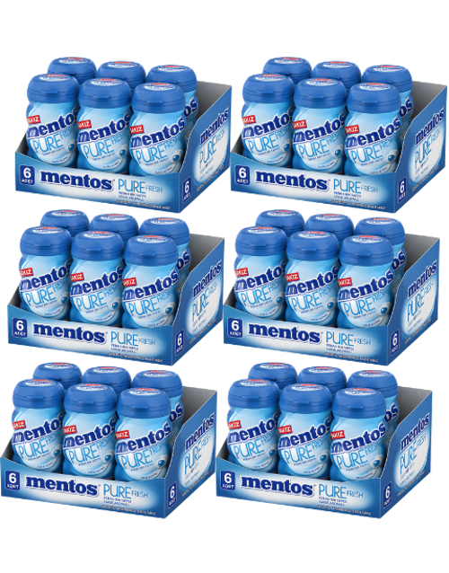 Pure Fresh Nane Aromalı Şekersiz Tatlandırıcılı Draje Sakız 90 GR X 6 Adet X 6 Adet
