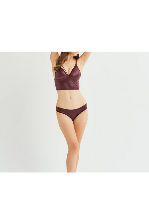 Cansoy Suni Deri Bralet Iç Çamaşırı Takımı