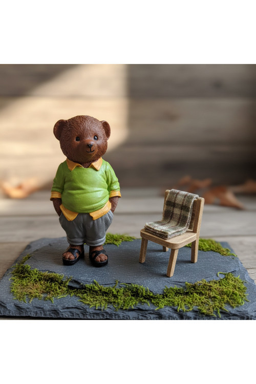 Dekoratif El Yapımı Teddy Bear Ayıcık Koleksiyonu Bibloları