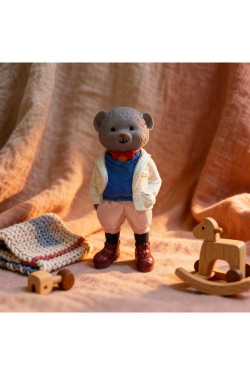 Dekoratif El Yapımı Teddy Bear Ayıcık Koleksiyonu Bibloları