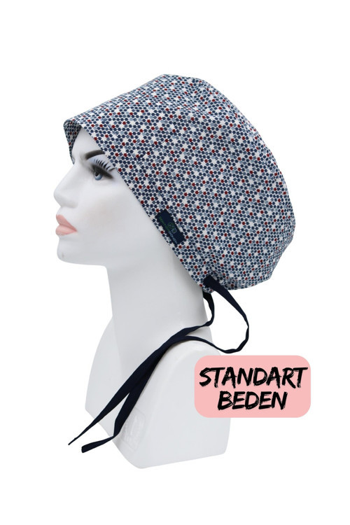 Standart Beden Minik Yıldızlar Cerrahi Bone Doktor Hemşire Sağlıkçı Hastane Bonesi