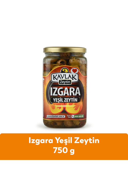 Izgara Yeşil Zeytin 750 Gr Cam Kavanoz