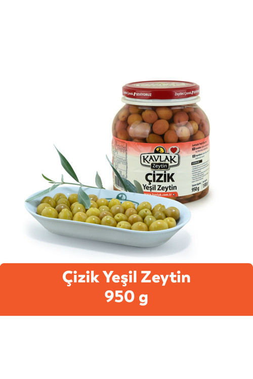 Çizik Yeşil Zeytin 950 Gr