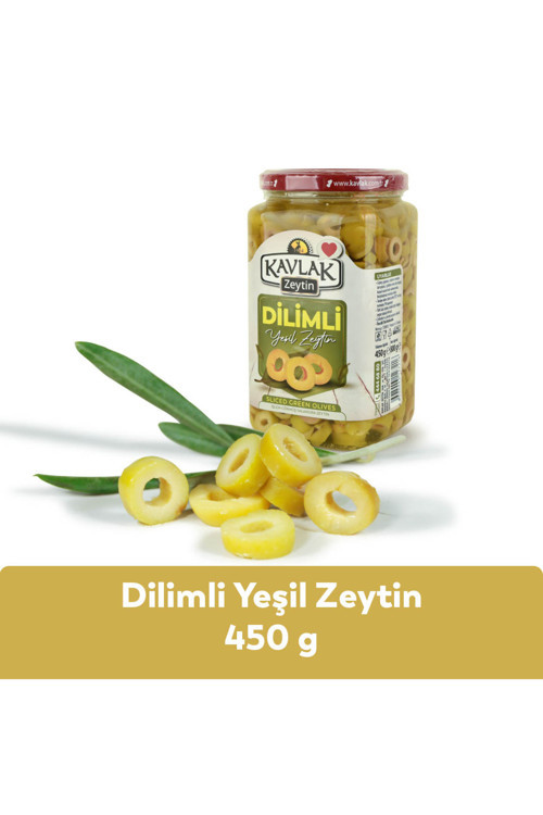 450 Gr Yeşil Dilimli Zeytin