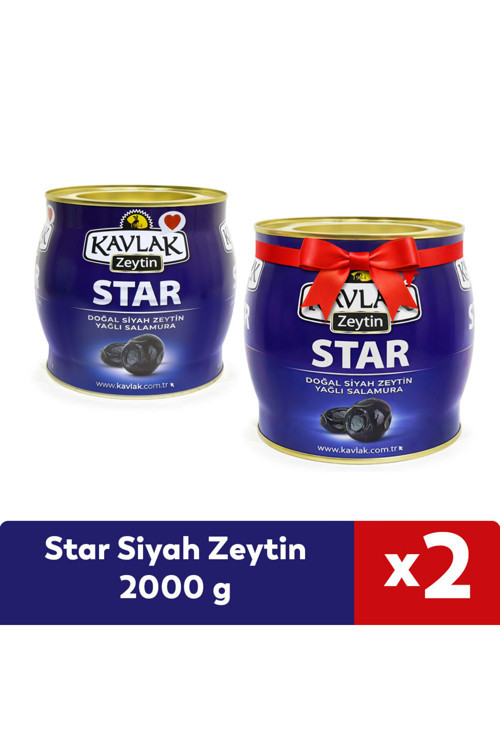 Gemlik Star Siyah Zeytin 2 Kg 1 Alana 1 Bedava