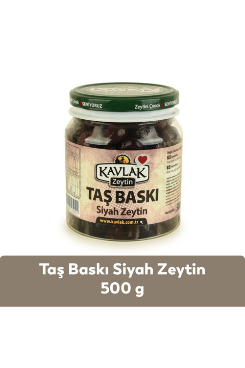 Taş Baskı Gemlik Siyah Zeytin 500Gr