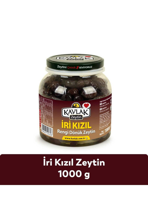 İri Kızıl Gemlik Siyah Zeytin 1 Kg