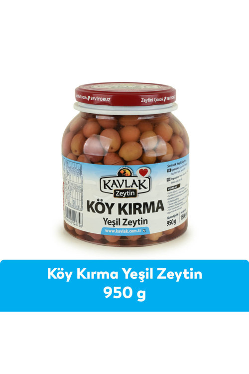 950 Gr Pet Köy Kırma Yeşil Zeytin