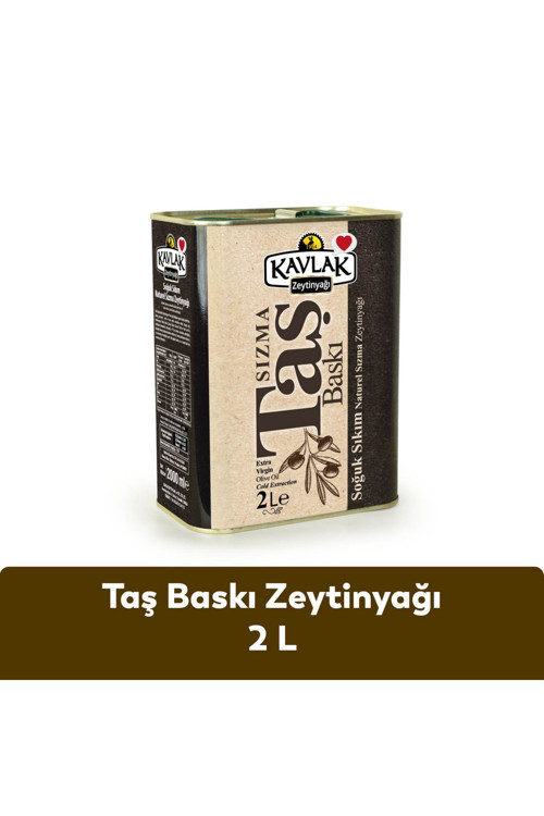 Taş Baskı Soğuk Sıkım Zeytinyağı 2 Lt
